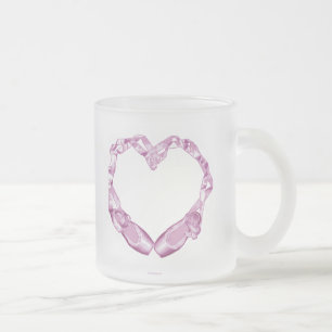 Love Ballet Frosted Glass Coffee Mug