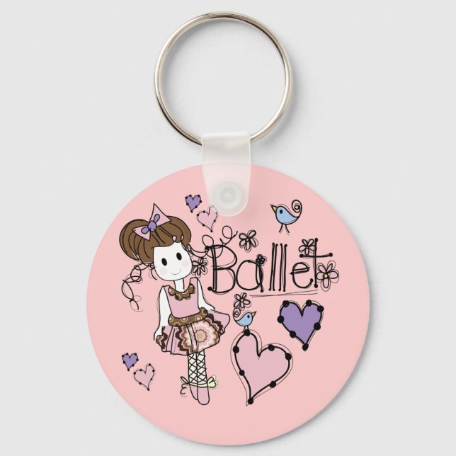 Love Ballet Key Ring (Front)