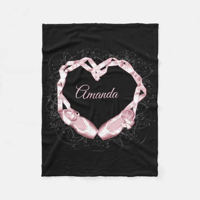 Love Ballet (Personalised) Fleece Blanket (Front)