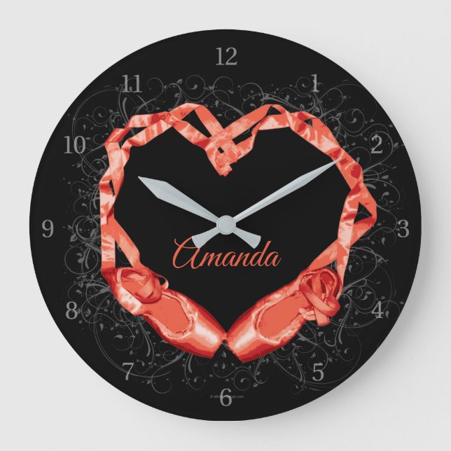 Love Ballet (Personalised) Large Clock (Front)