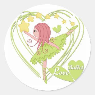 Love Ballet Tshirts and Gifts Classic Round Sticker