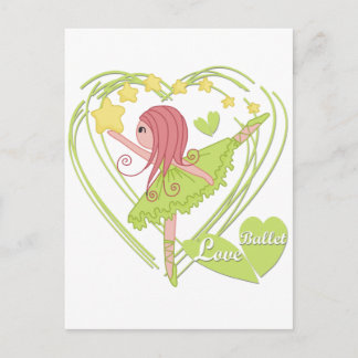 Love Ballet Tshirts and Gifts Postcard
