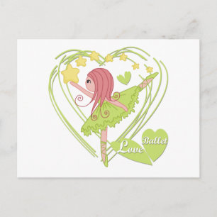 Love Ballet Tshirts and Gifts Postcard