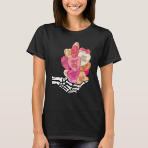 Love Balloon Skeleton Hand Happy Valentine's Day H T-Shirt