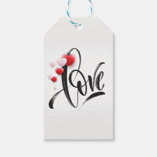 Love Balloons Valentine's Day Tall Gift Tag