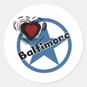 Love Baltimore Classic Round Sticker