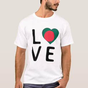 Love - Bangladesh Flag T-Shirt
