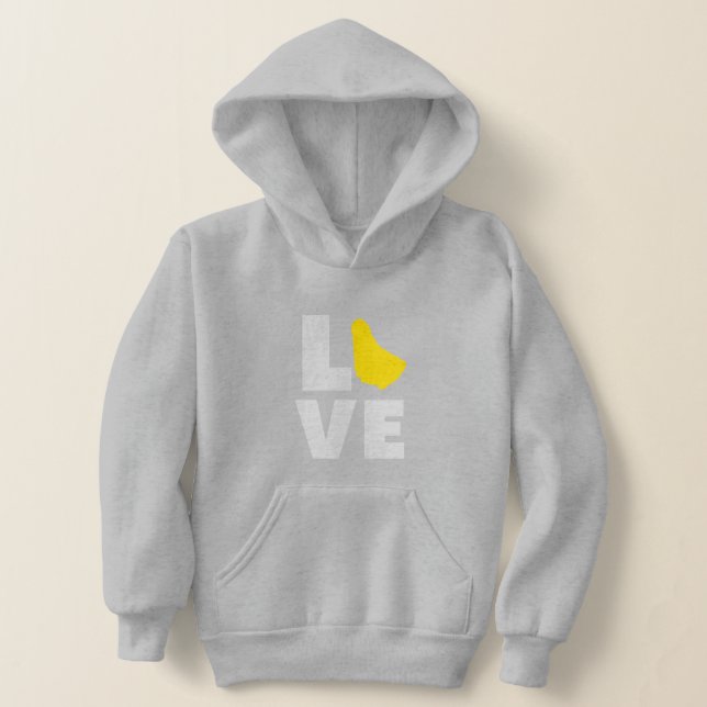 Love Barbados  Hoodie (Laydown)