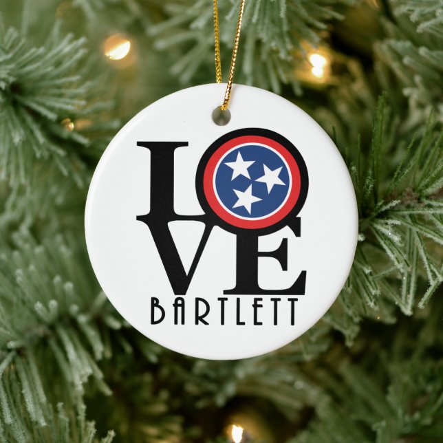 LOVE Bartlett Tennessee Ceramic Tree Decoration (Tree)