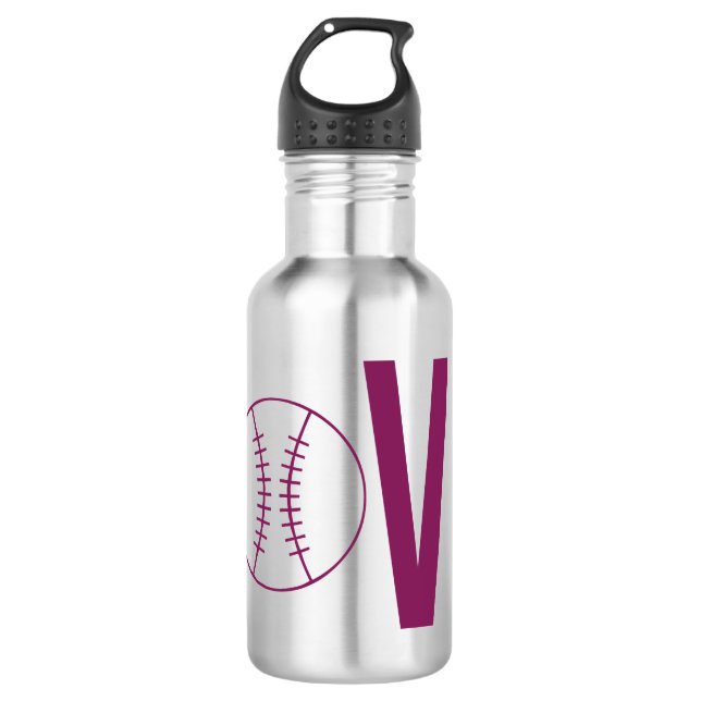 Love Baseball 710 Ml Water Bottle (Front)