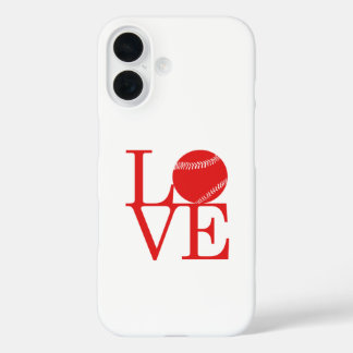 Love Baseball iPhone 16 Case