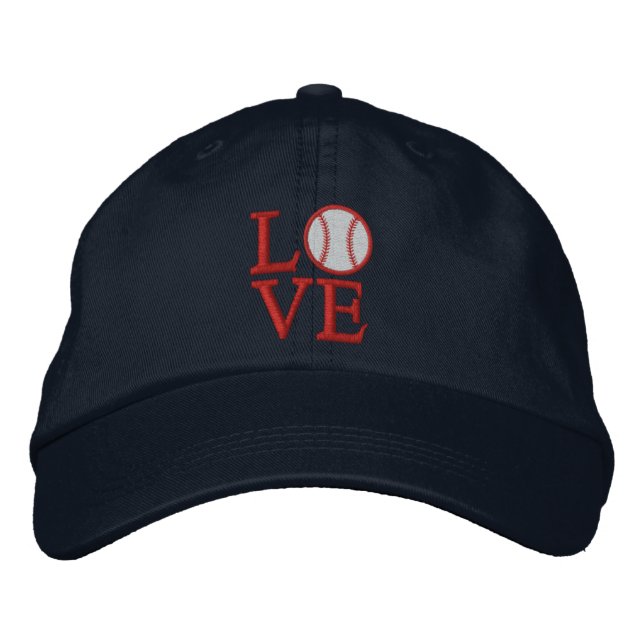 LOVE Baseball Embroidered Hat (Front)
