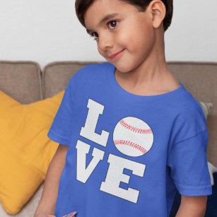 LOVE Baseball Little League Baseball Player Sports T-Shirt