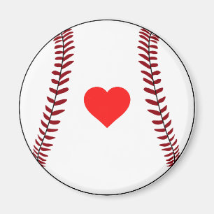Love baseball  magnet