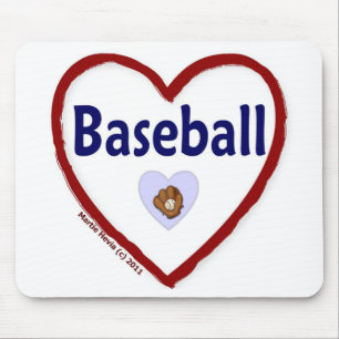 Love Baseball Mouse Mat