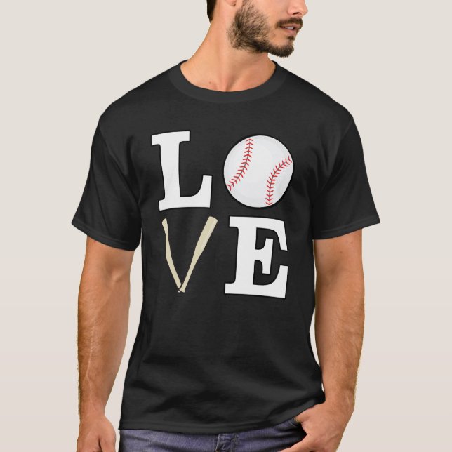 Love Baseball T-Shirt (Front)