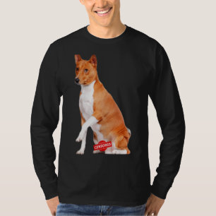 Love Basenji Dog Mum Dad Puppy Cute Pet Valentine T-Shirt