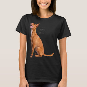 Love Basenji Dog Mum Dad Puppy Cute Pet Valentine T-Shirt