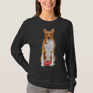 Love Basenji Dog Mum Dad Puppy Cute Pet Valentine T-Shirt