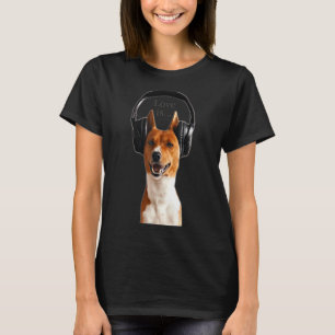 Love Basenji Dog Mum Dad Puppy Cute Pet Valentine T-Shirt