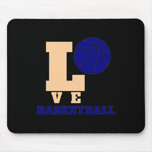 Love Basketball 1  Mouse Mat (Front)
