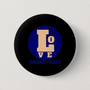 Love Basketball 3 6 Cm Round Badge