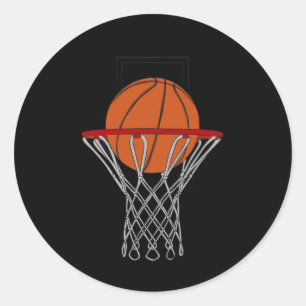 Love Basketball 4  Classic Round Sticker