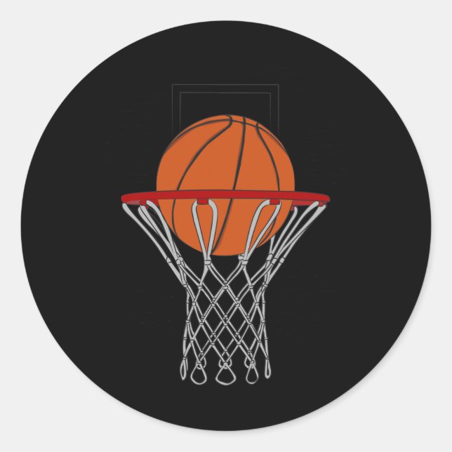 Love Basketball 4  Classic Round Sticker (Front)