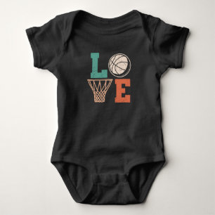 Love Basketball basketball lovely design Baby Bodysuit