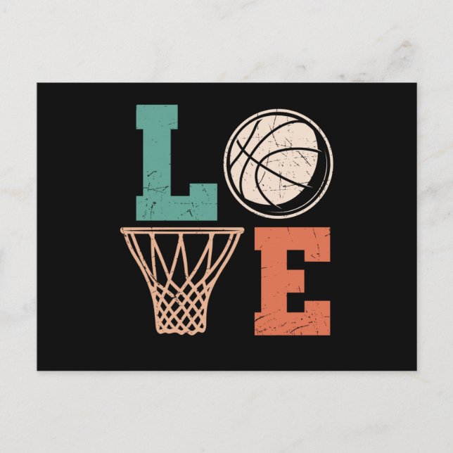 Love Basketball | basketball lovely design Postcard (Front)