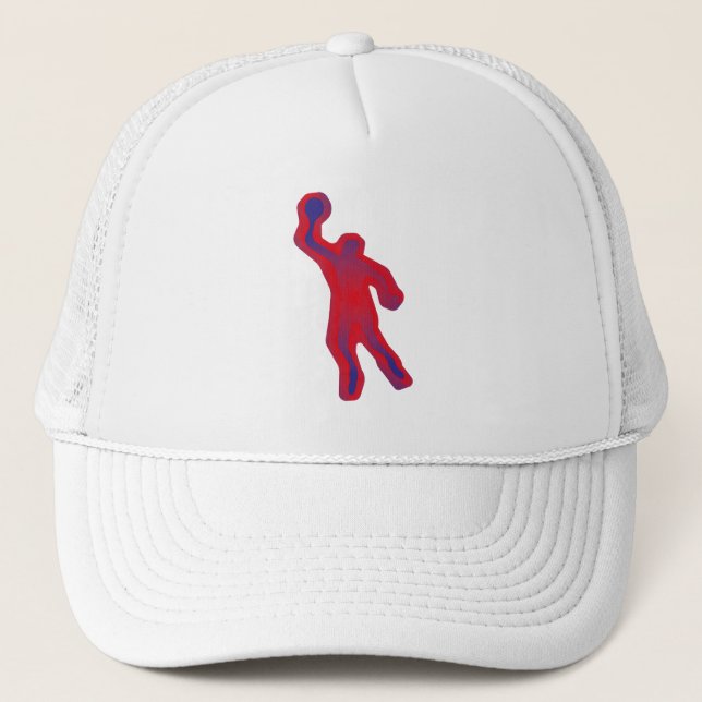 LOVE BASKETBALL BY MASANSER PIXELAT TRUCKER HAT (Front)