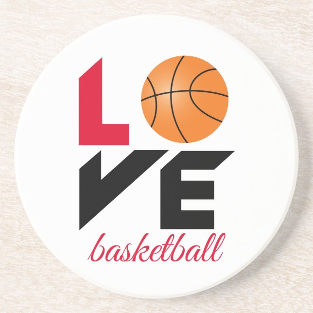 Love basketball coaster (Front)
