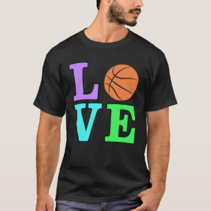 Love Basketball - Colourful version 1 T-Shirt
