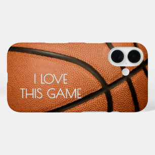 Love Basketball Game iPhone 16 Case