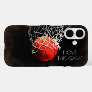 Love Basketball Game iPhone 16 Case