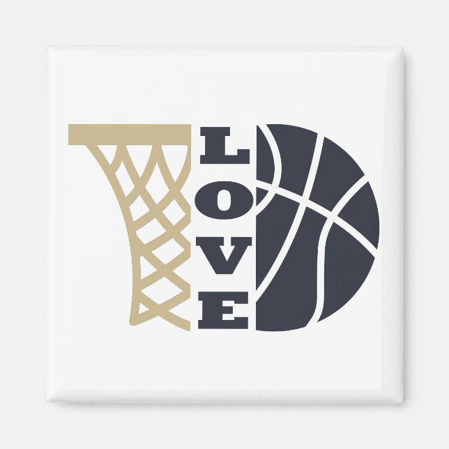 love basketball gift ideas for coach magnet (Front)
