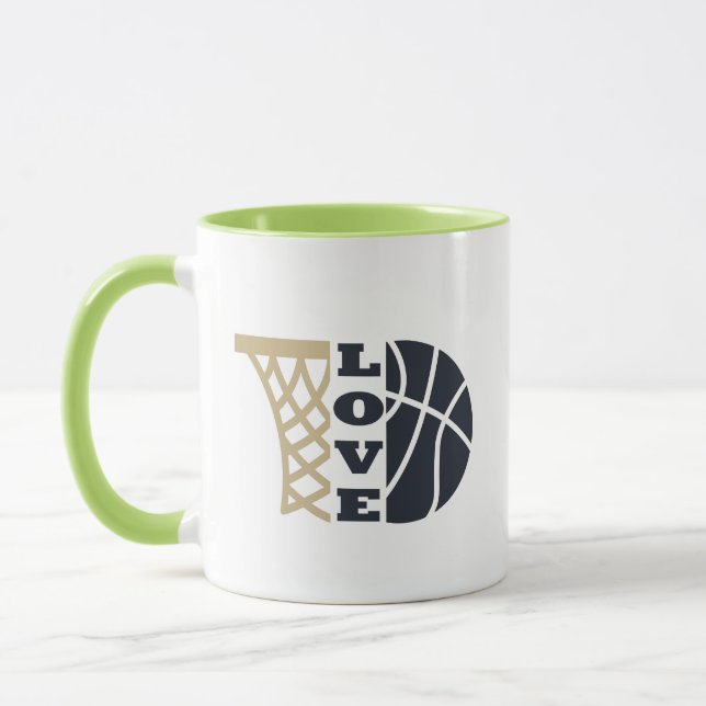 love basketball gift ideas for coach mug (Left)