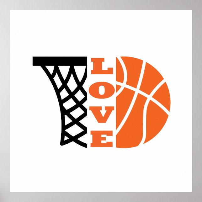 Love Basketball gift ideas for coach Poster (Front)