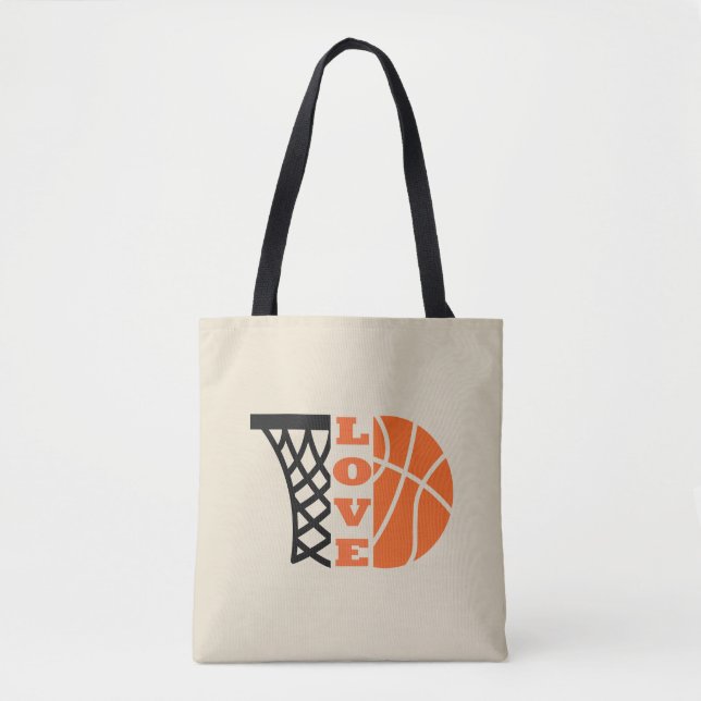 Love Basketball gift ideas for coach Tote Bag (Front)