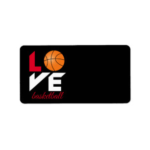 Love basketball label
