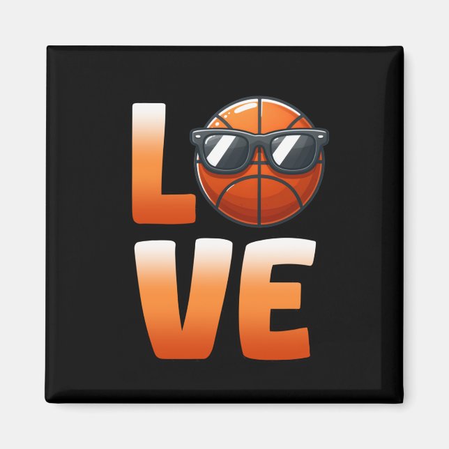 Love Basketball  Magnet (Front)