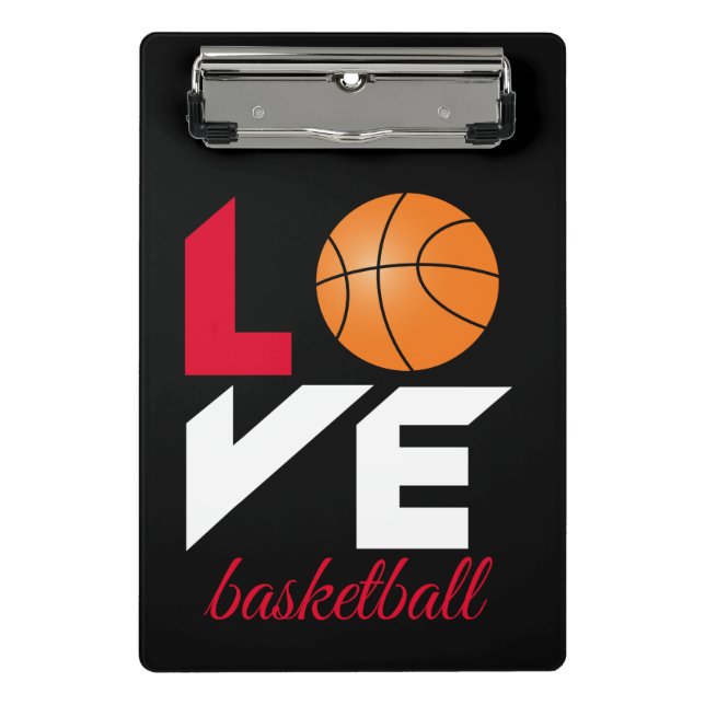 Love basketball mini clipboard (Front)