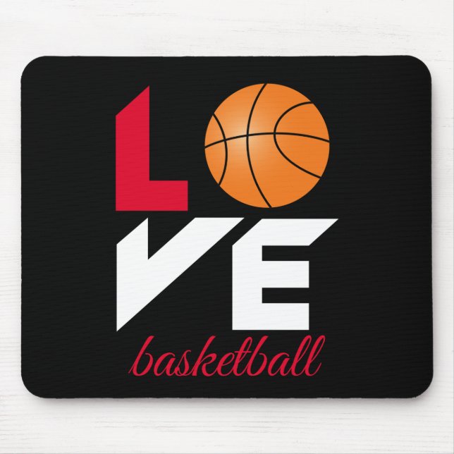 Love basketball mouse mat (Front)