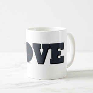 Love basketball with blue ball coffee mug
