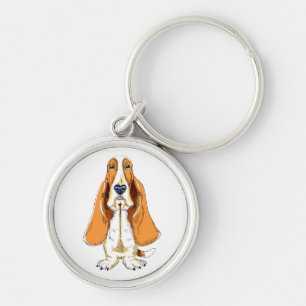 Love Basset Hound Puppy Dog Key Chain