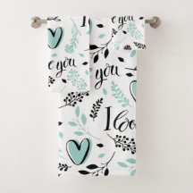 Love Bath Towels Set
