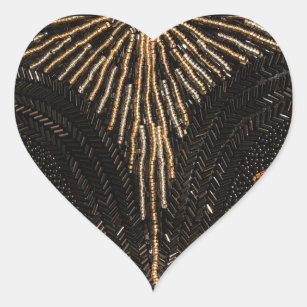 Love Beads? Vintage Glamour Heart Sticker