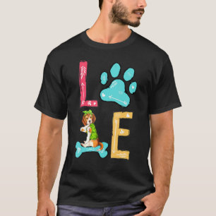 Love Beagle Paw Dog Dog Owner T-Shirt