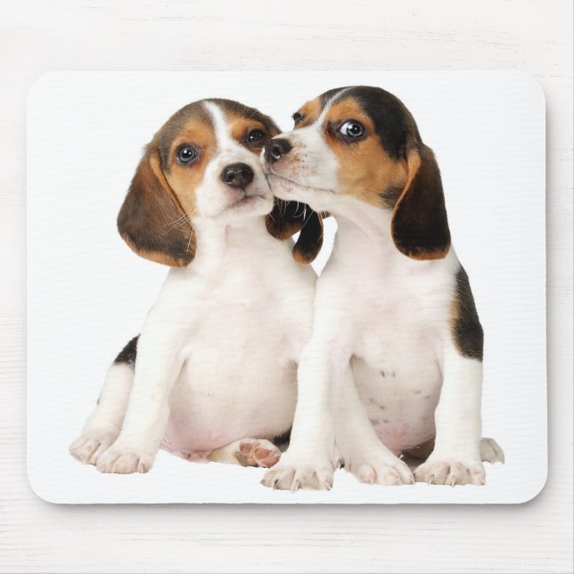 Love Beagle Puppy Dog Mouse Pad (Front)
