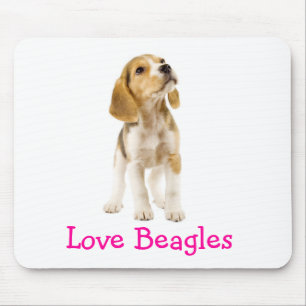 Love Beagles Puppy Mousepad